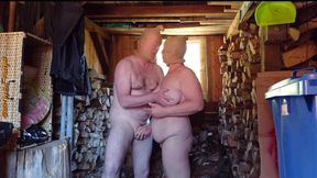 Hot blowing with Nylonface in the woodshed - part 1