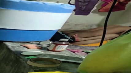 Desi Village Bhabhi Fucking With Husband While Secretly Recorded By Neighbour Through Hole