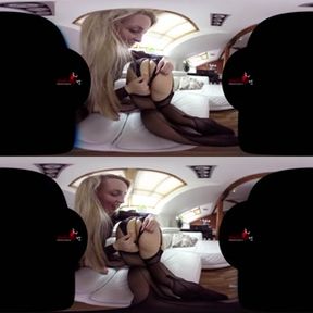 StockingsVR - Big ass milf deep anal strapon