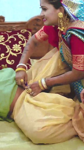 Iconic moment from "Tharki Burha Sasur Fucks Four Newly Married Daughter in Laws ( Hindi Audio )"