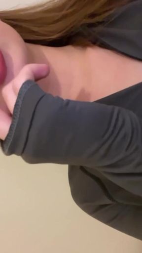 Beauty seduces with legs and sexy body