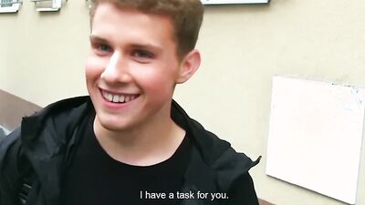 Czech Hunter 435 - Blonde Jock Helps Out On College Project & Gets Drilled Bareback POV