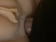 Je prend mon gode transparent pour baiser ma poupée en missionnaire