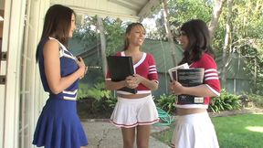 Ella Evelin and Rose have a hot lesbian threesome.