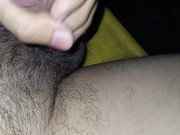 Mi Pene cabezon sacando leche caliente