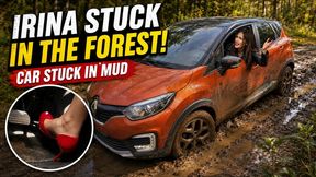 Secretary Irina Gets Stuck in the Mud in the Forest 16 Min