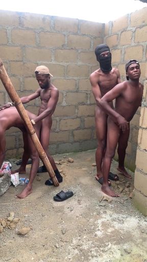 Gang sex inside an uncompleted house   Clip 3