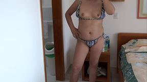 First time I go to the beach with stepson, I show myself and we end up having sex