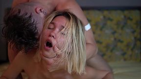 Cute Half Asian Russian beauty's ass ripped apart by big toys and cock