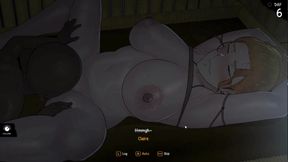 Hentai Game - Arrival of the Goddess - Slutty Hot Sexy Blonde Woman  Gets Her Pussy Smashed By The Tribal Chief
