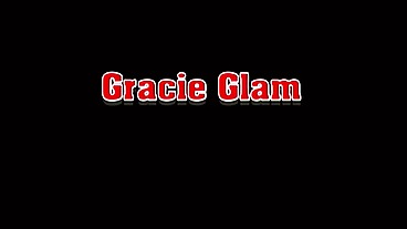 Gracie Glam Gloryhole Blowjob and Cum Swallowing