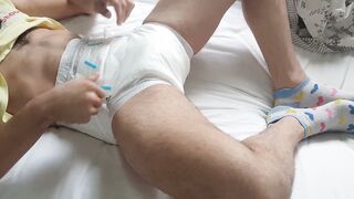 Fagtatty's post-diary training with a dildo and a wet stick