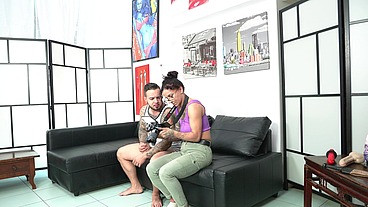 (dry version) behind the scene,perv anal casting Nemesi and Jack23,0%pussy only anal,milk fetish,rimming,hardcore,bdsm,cum on high heels and feet