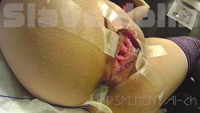 Training : Fisting Orgasm ... Close Up. Overflowing Lewd Juice