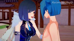 Yelan and Xingqiu have a Secret Meeting and Fuck Many Times - Genshin Impact Hentai 3d