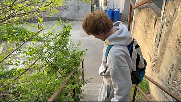 Straight Guy Gets Paid By Stranger On The Street And Takes His First Cock