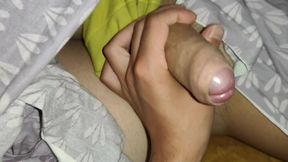 Horny Twink Jerks off His Hot Stepdaddy's Dick
