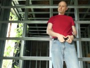 Kudoslong is on a building site he strips naked his penis small flaccid he wanks and is soon erect