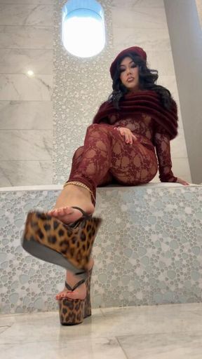 Red pedi humiliation