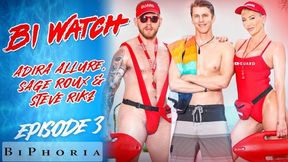 Adira Allure and Steve Rickz's bisexual couple video by Biphoria