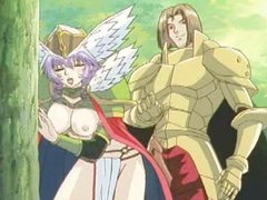 Princess hentai titty and doggy style fucking in the forest