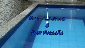 namorando gostoso com a minha namorada suzy furacao na piscina do motel