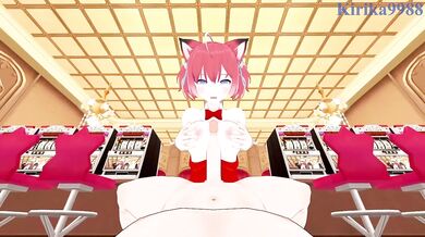 bunny girl casino fuck fest cumshot overload