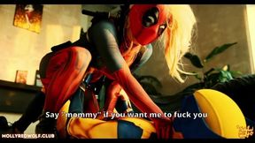 Deadpool Vs Wolverine. Crazy Sexual Fight - Trailer - Mollyredwolf