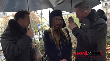 Two big hard monster cocks pumped up Marilyn Crystal'_s gaping ass &amp_ pussy FS033