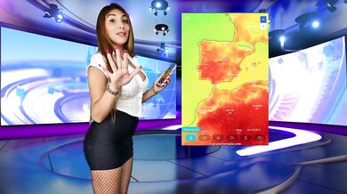 WTF!! Weather Girl Gets Fucked By Fan Live On Air