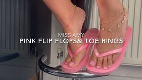 Pink Flip Flops & Toe Rings