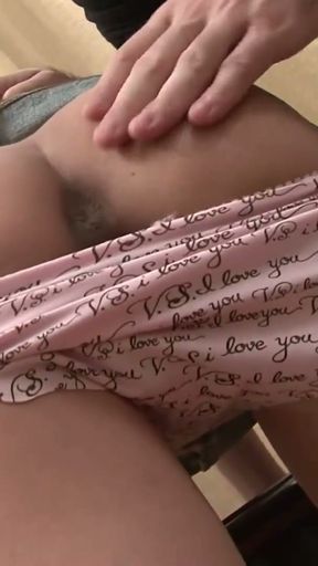 Petite Brunette Tight Pussy Private Lesson ends up Cum in Mouth by Small Dick Teacher &amp; going to the bathroom to take a   Clip 1