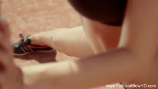 Red Sucking Dick Outdoors Is Hot