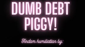 DUMB DEBT PIGGY! MP3 FINDOM AUDIO