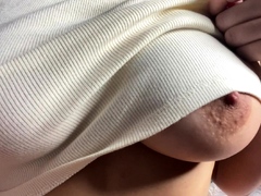 Big boobed Memphis masturbates in a bodystocking