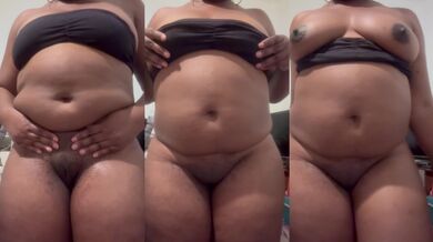 Ebony commands with her natural curves takes control