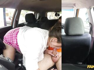 Fake Driving School Curvy STUDENT with LARGE BAZOOKAS Swallows instructors guy juice