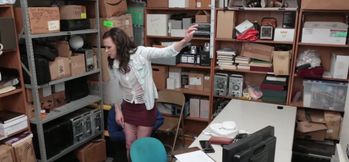 Naughty Teen Fucks Officer to Get Out of Trouble