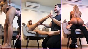 Cuck’s Fate: Back to Chastity, On Your Knees for Lytta Blond - CUCKOLD - FOOT WORSHIP POV - ASS - FINDOM - FEMDOM - HUMILIATION - DOMINATION - SOLES - SWEATY FEET - SMELLY FEET - CHASTITY - 720p