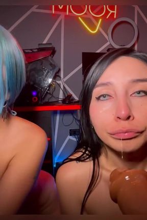 POV Orgy with BBC Dildos and Two Very Horny Lesbians - Sweetkimmi