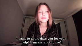 POV: My stepsister thanks me for saving me  She allowed me to cum in her anal  Anal