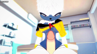 Tangle the Lemur from Sonic Gives You A Feetjob Hairy Fashion