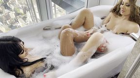 kinky bubble bath with marina maya