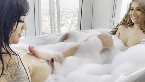 kinky bubble bath with marina maya