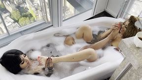 kinky bubble bath with marina maya