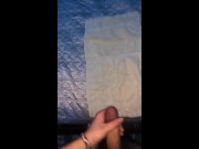 compilation of my fat loads, huge cumshots, and messy cum all over my hairy chest and pubes