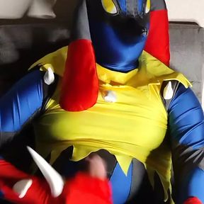 Zentai Pokemon Lucario Masterbation