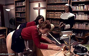 Busty nun anal fucks co eds in convent
