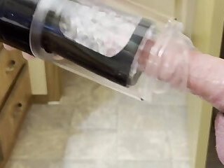 Auto Stroker Sex Toy BJ with orgasm ending
