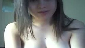 Big Natural Tits Teen Masturbates on cam fingers tight pussy